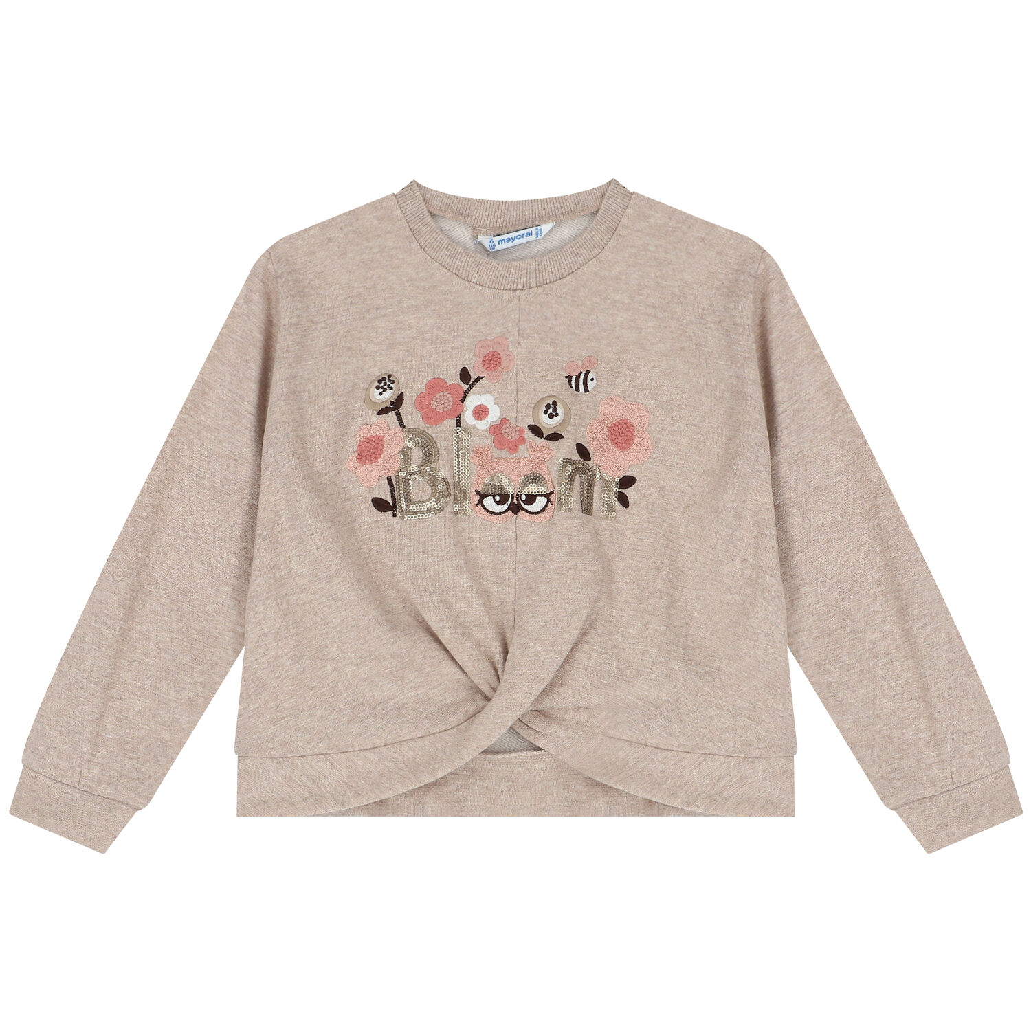 Girls Beige & Pink Tulle Skirt Set, 1, hi-res image number null